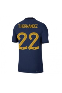 Frankrike Theo Hernandez #22 Fotballdrakt Hjemme Klær VM 2022 Korte ermer